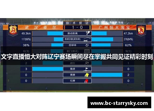 文字直播恒大对阵辽宁赛场瞬间尽在掌握共同见证精彩时刻