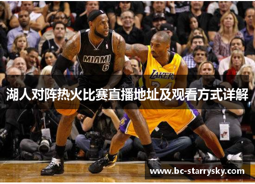 湖人对阵热火比赛直播地址及观看方式详解