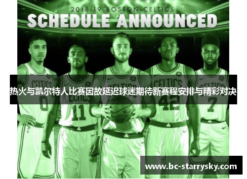 热火与凯尔特人比赛因故延迟球迷期待新赛程安排与精彩对决